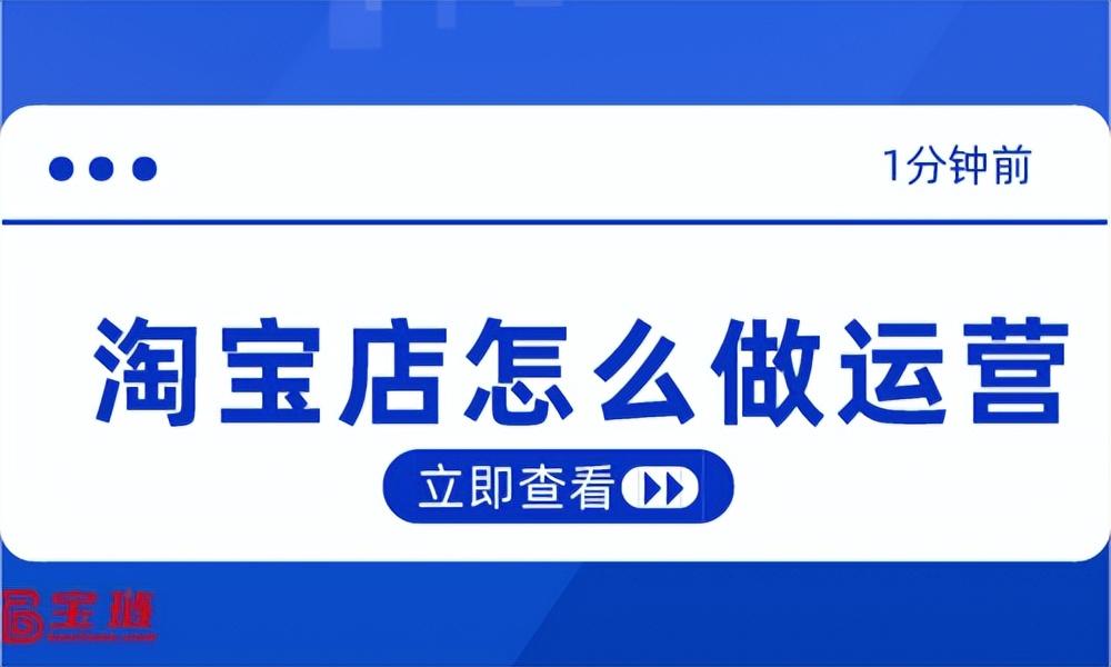 如何经营自己的淘宝店铺（淘宝基本运营思路介绍） - 12345678