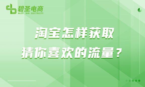 如何获取淘宝猜你喜欢流量（淘宝首页流量获取方法） - 12345678