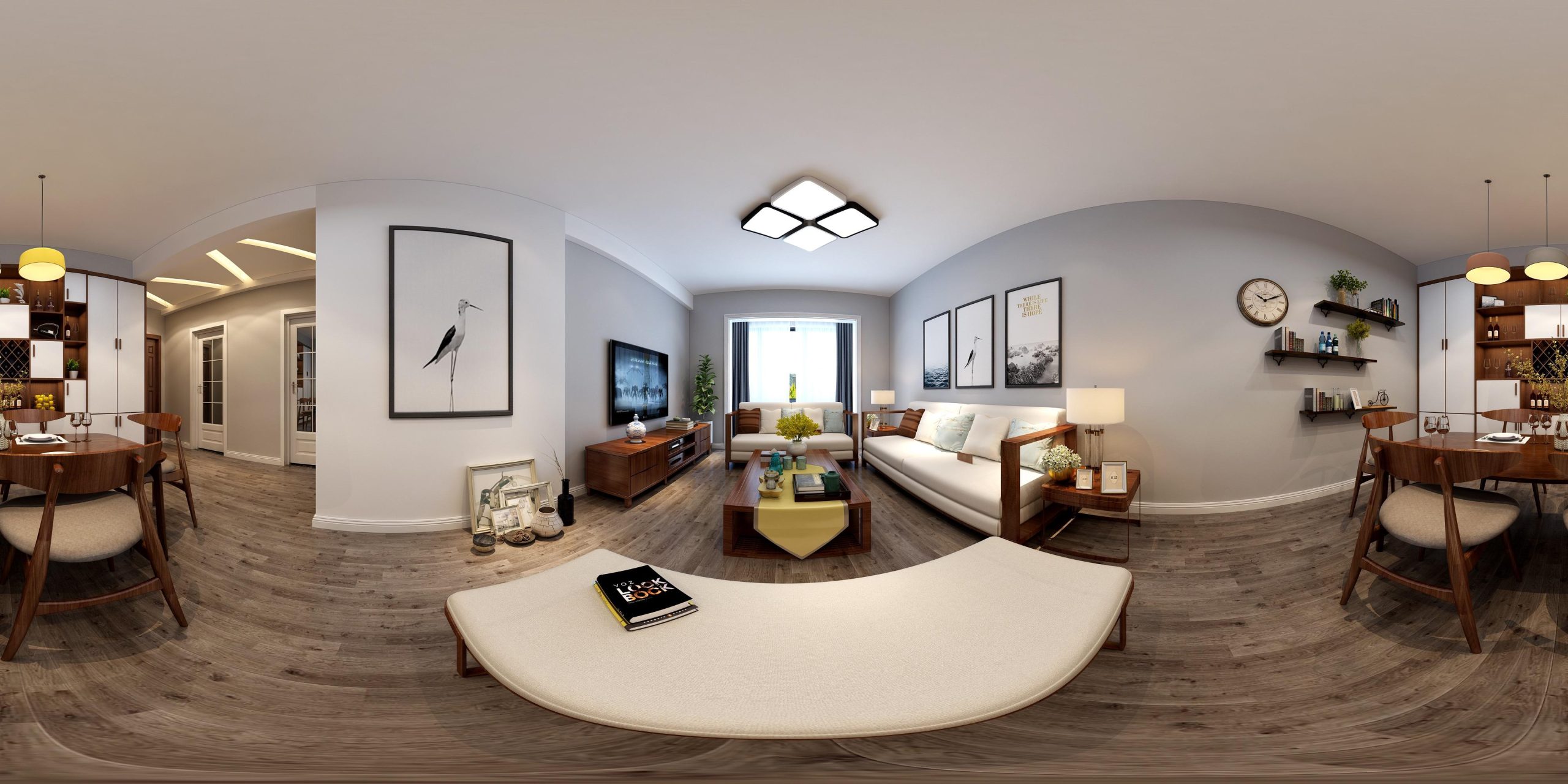 3dmax360全景摄像机设置（渲染360度全景图参数）