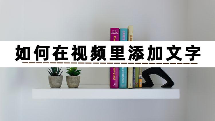 怎样在视频上添加文字（分享几个易上手的方法）
